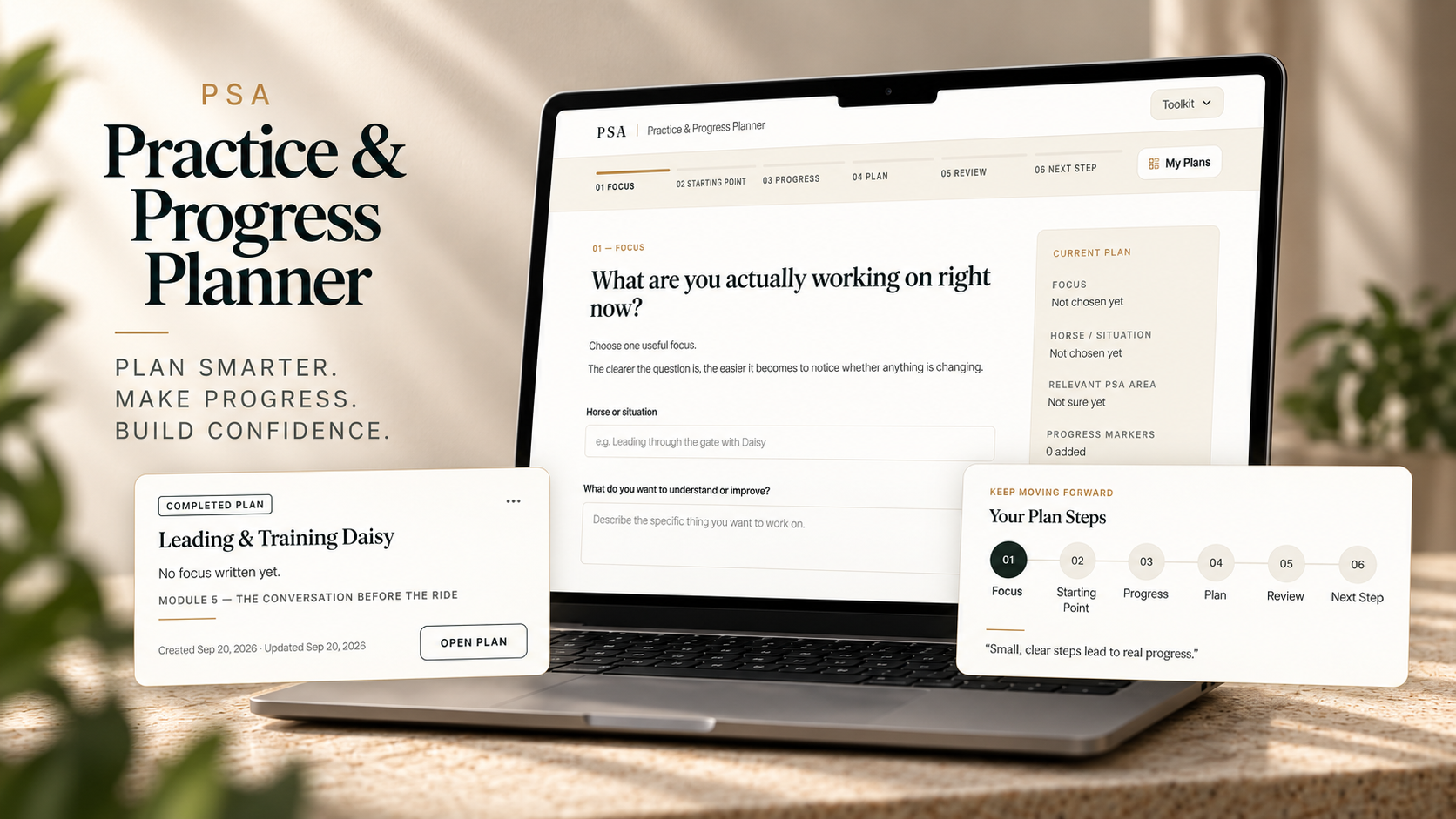 PSA Practice & Progress Planner — PSA Toolkit preview